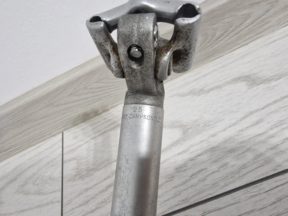 Винтажный Campagnolo Gran Sport Дорожный Велосипед Подседельный штырь 25,0 мм Запчасти для Гоночных Велосипедов - Изображение 3 из 4