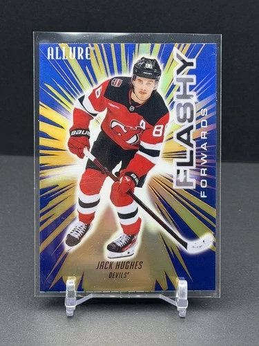 2025-26 Upper Deck Allure JACK HUGHES Flashy Forwards Blue DEVILS #FF-15