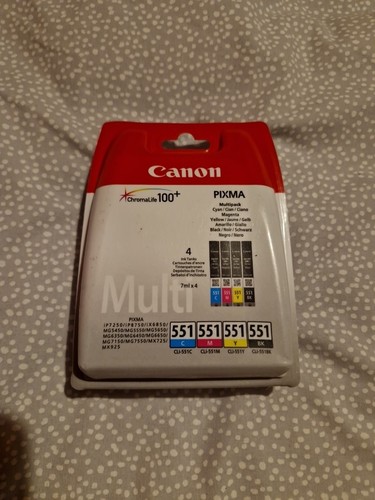 1x Multipack Canon 551 Genuine Original Printer Ink Cartridges - 第 1/6 張圖片