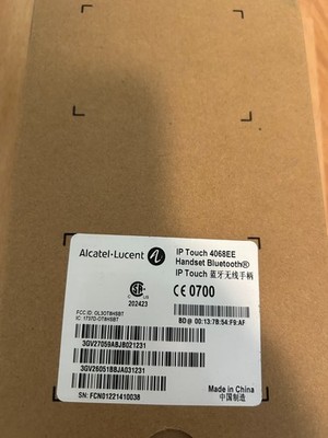 Alcatel Lucent Original IP Touch 4068EE Bluetooth Handset Hörer 3GV27059 Neu! 