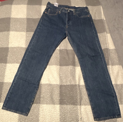 Levi's Men's Blue Dark Wash Denim 501