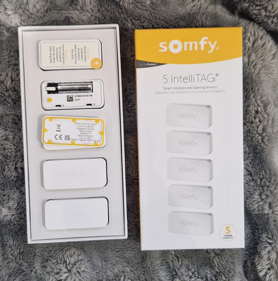 Pack de 5 détecteurs d'ouverture Intellitag Somfy 2401488 NEUF - Photo 3/3