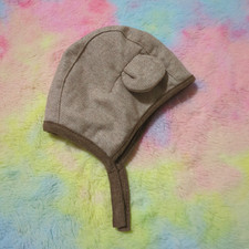 Cat  Jack Bear Winter Beanie Hat Boy 0-12 Months Knit Brown Ears