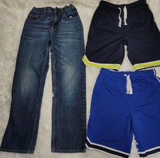 Boy Summer Lot Of 3 - Oshkosh B'Gosh basketball Shorts And Jeans Size 10