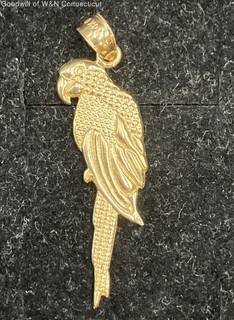14K Gold Bird Pendant 2.60g