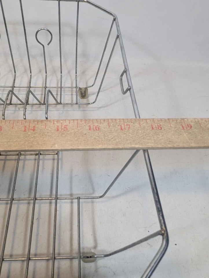 Rubbermaid Wire Dish Rack Drainer Silverware Holder Large - Image 3 of 4