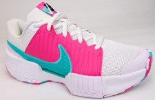 Nike Air Nike Zoom Challenge Pickleball Womens Shoes Size 6.5 M, White Pink Teal