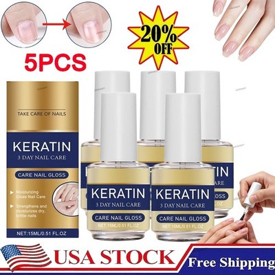 5PACK 3 Days Nail Care - Keratin Amino Acid Formula Superior Nail Nourish 15ml