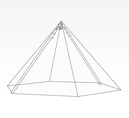 Silver Triangular Camping Tent - Lightweight, Waterproof & Spacious for Outdoor