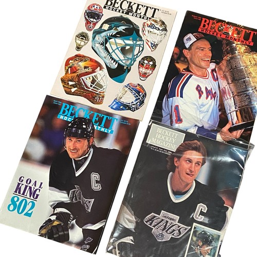 Lote de 5 revistas Beckett hockey años 90 Gretzky Lindros Messier - Imagen 3 de 3