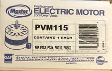 Master Flow PVM115 Replacement Power Vent Motor for PR3 and PG3 Series Vents