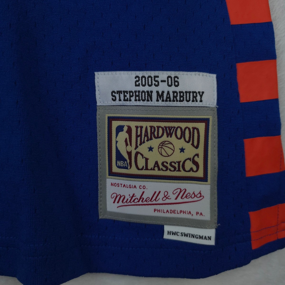 Stephon Marbury NY Knicks Mitchell & Ness NBA 2XL XXL Jersey 2005