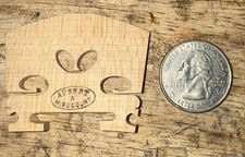 Vintage German Violin Bridges stamped Aubert A Mirecourt