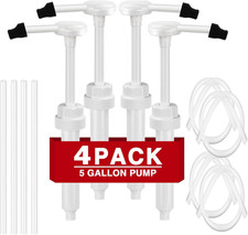 4 Pcs 38-400 1 Oz 5 Gallon Pump Dispenser with 50Cm Extended Tube  Pump for Lar