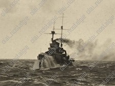 RARITÀ! Foto nave corazzata GERMANIA 1931 marina Wilhelmshaven timbro Drüppel