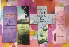 Bible Verse Bookmarks Lot of 4. - New - Inspirational Scripture / Faith