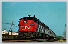 1969 Canadian National CN 6760 Train Postcard Alco-Montreal Locomotive Quebec