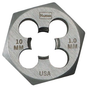 Irwin Hanson 9740 10mm   1.5 Hexagon Metric Die