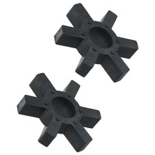 2PCS Black Solid Type Rubber Insert for L190 L-Jaw Coupling 113 mm / 4.45 inch