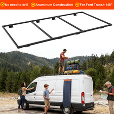 Aluminum Van Roof Rack Pro For Ford Transit 148long Wheelbase Lowmidhigh Roof
