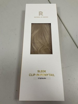 Rapunzel - Sleek Ponytail - Clip-in - Light Volume - 10.7 Light Grey - 40 cm Neu