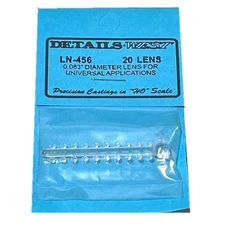 Details West LN-456 .083" Diameter Lens for Universal Model Applications (20) HO