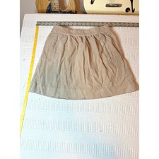 J Crew Tan Corduroy Mini Skirt Khaki A-Line Pocketed Preppy Short Skirt