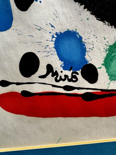 Mid 20th Century Joan Miro Lithograph, Atelier Mourlot, Framed Circa 1967 - Picture 5 of 13