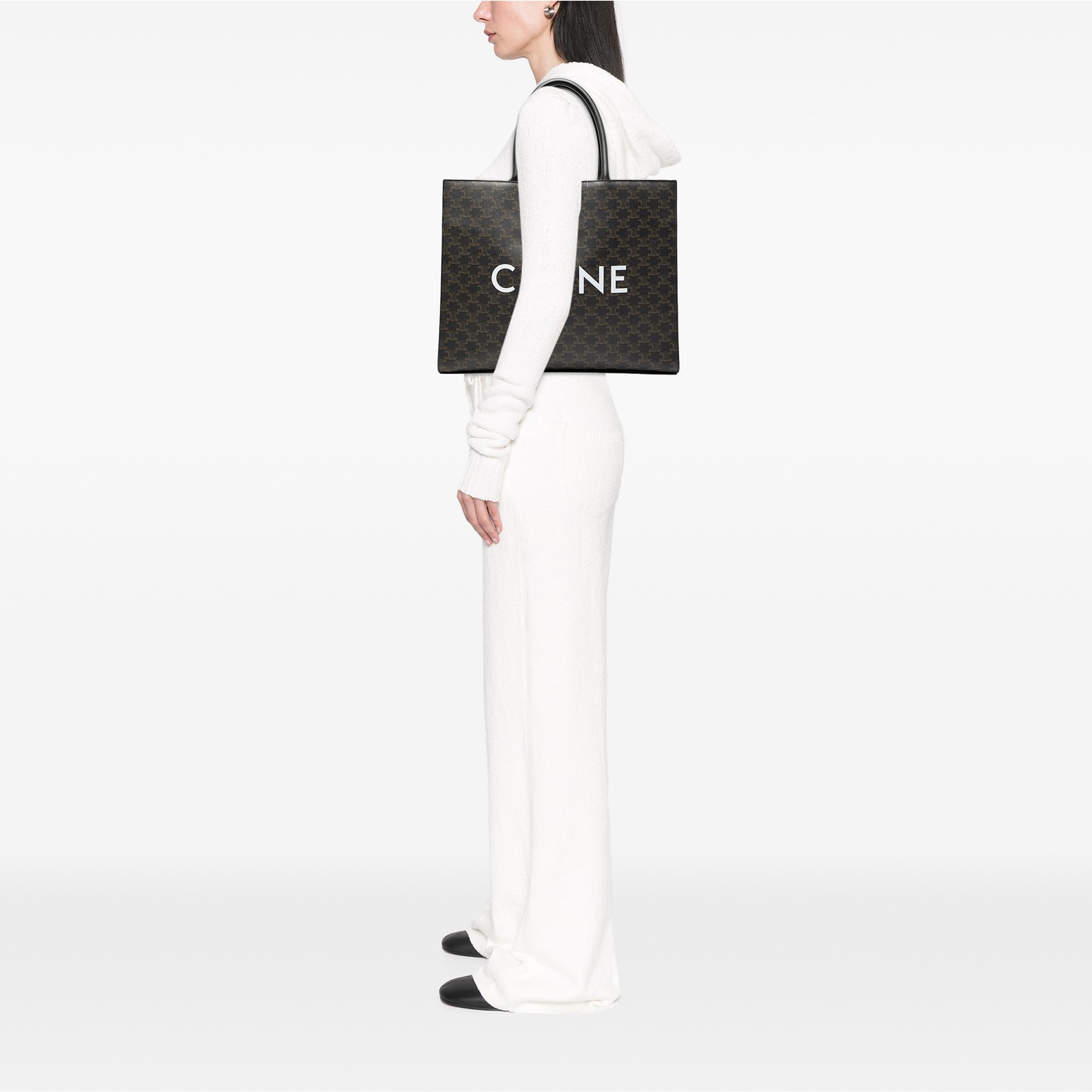 Authenticated Celine Medium Triomphe Coated Canva… - image 7