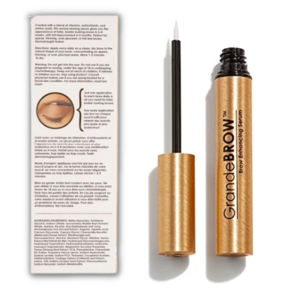 GrandeBROW Suero Mejorador de Cejas 0.1oz (3ml) Suministro para 4 Meses | Nuevo y Sellado Foto 2 de 3