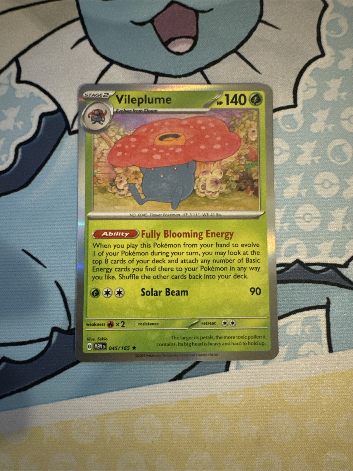 Pokemon TCG Vileplume 045/165 - Scarlet & Violet 151 - Reverse Holo Rare - NM