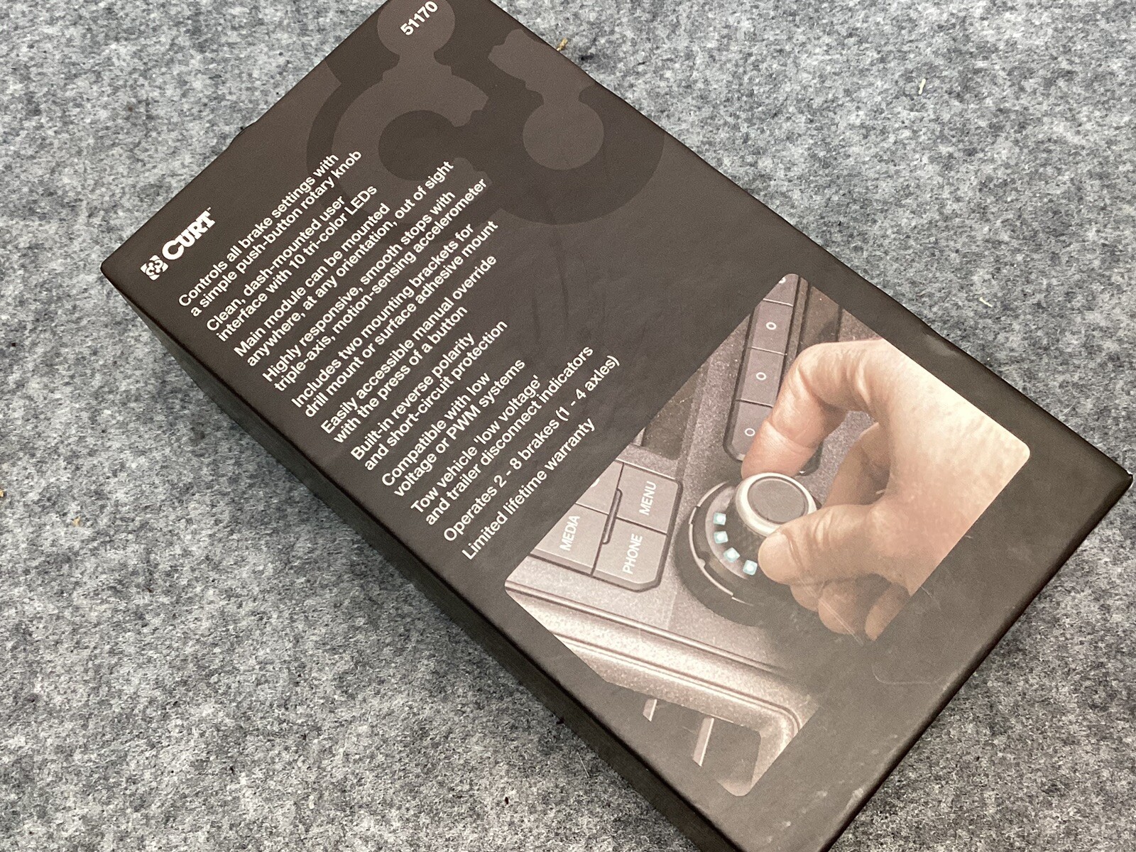 Curt Spectrum DashMounted Proportional Trailer Brake Controller for