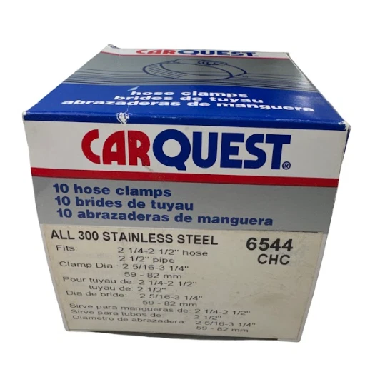 CQ 6544 Hose Clamps fits 2 1/4-2 1/2" hose 2 1/2" pipe Dia 2 5/16-3 1/4"- 10 Pcs - Image 3 of 3