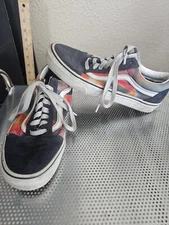 VANS Old Skool Tie Dye Skate Shoes Dark Aura Suede Canvas Men 7 Women 8.5 