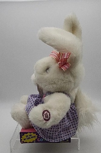 Peluche animado conejo blanco DanDee 16" canta aquí viene Peter cola de algodón relleno - Imagen 4 de 7