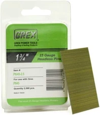 Grex 23-Gauge Headless Pins - 1-3/4 in. - 2,500 Count