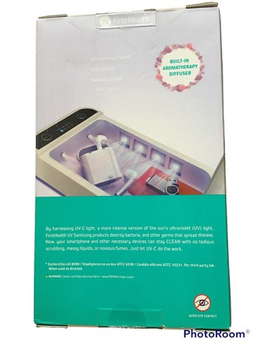 First Health Désinfectant UV-C Neuf pour Smartphones Jusqu'à 6,9" Port USB Désinfectant - Photo 2 sur 6