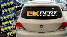 EXPERT ELECTRONICS AUDIO  rear window car audio sticker 35''X8''