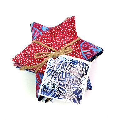Hollman Bali Batik July Independence Day 12 Coordinating Fat Quarters Quilting