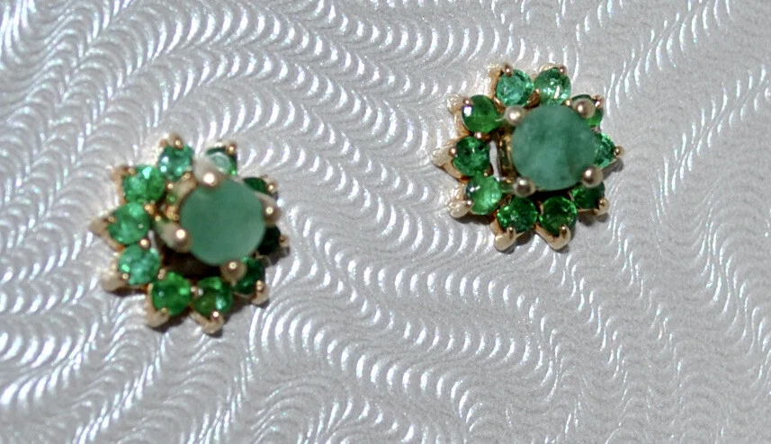 Estate emerald earrings deals