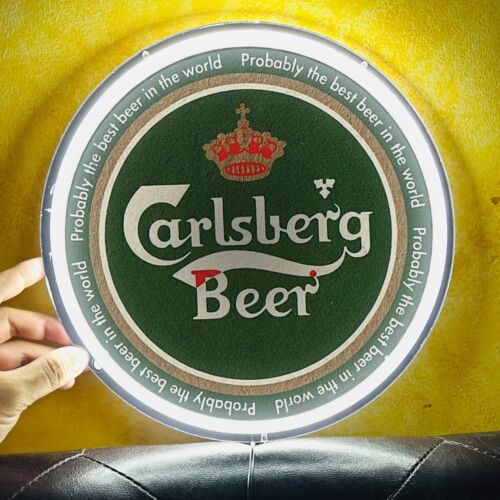 Carlsberg Beer Bar Beer Party Bud Store Poster Silicone LED Neon Light Sign S3 - Afbeelding 1 van 6