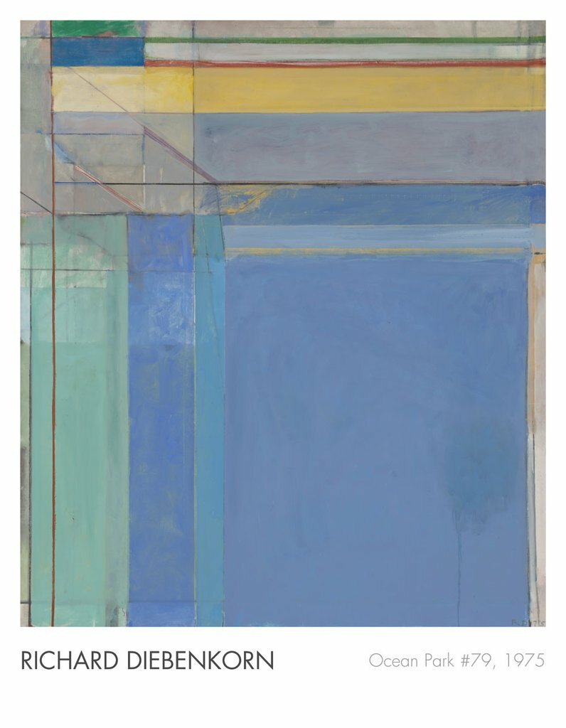 Ocean Park #79, 1975 by Richard Diebenkorn Abstract Art Print