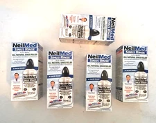 NeilMed Sinus Rinse 5 Boxes Bottles 8 OZ+Packets NEW sealed Expiration Sept 2028