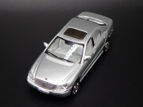 Mercedes Benz Clase S 1998-2005 plateado escala 1:64 coleccionable modelo de coche fundido a presión - Imagen 7 de 9