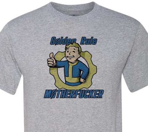 FallOut - Golden Rule MF'er - Vault Boy - Morbido - Spedizione veloce - Foto 7 di 11