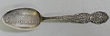 Castle Of Chapultpec, Mexico Sterling Souvenir Spoon By Shepard Mfg