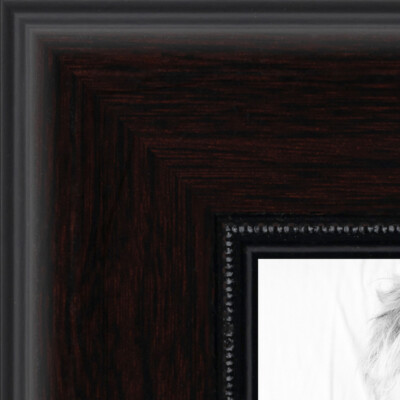ArtToFrames 1.75'' Custom Poster Frame Brown Mahogany with Beads 4211 Large