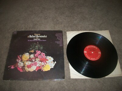 LINDA VERA  - HOMENAJE A RAFAEL HERNADEZ  LP - ORIG. MONO EX 5181 PROMO VG VINYL