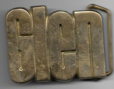 vintage 1978 brass belt buckle name Glen been stored 40 years