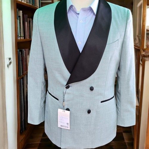 New Suitsupply La Spalla Tuxedo Jacket 40R Working Cuff E.thomas Linen Wool Silk